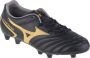 Mizuno Monarcida Neo II Select Gras Voetbalschoenen (FG) Zwart Goud - Thumbnail 1