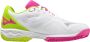 Mizuno Wave Exceed Light Tennisbannen Schoenen White Fuchsiafed Acidlim Dames - Thumbnail 4