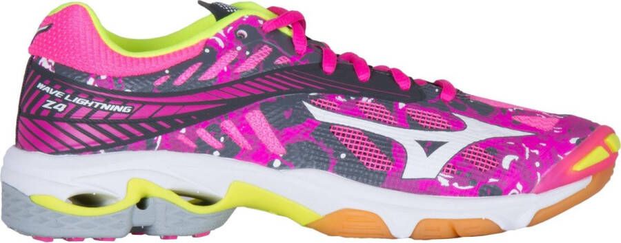 Mizuno Sportschoenen Vrouwen roze grijs geel wit