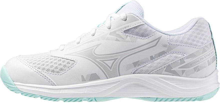 Mizuno stealth star 3 jr. Indoor schoenen Wit