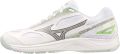 Mizuno Stealth Star 2 White PatinaGreen Zaalschoen Junior Hockeystick - Wit