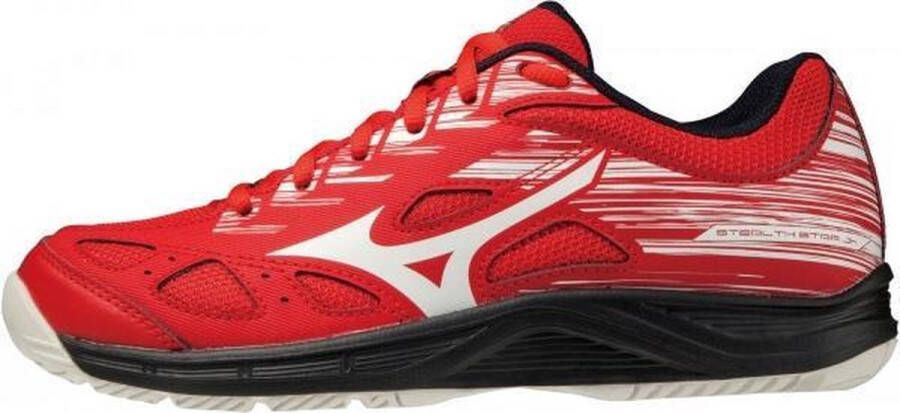 Mizuno Stealth Star Sportschoenen Unisex rood wit zwart