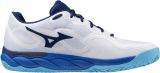 Mizuno Tennisschoen Padelschoen Wave Enforce Court Heren Blauw Wit - Wit
