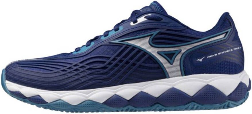 Mizuno Tennisschoen Padelschoen Wave Enforce Tour CC Heren Blauw Wit