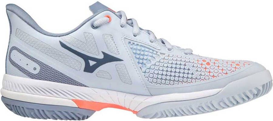 Mizuno Tennisschoen Padelschoen Wave Exceed Tour 5 CC Dames Grijs Oranje