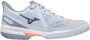 Mizuno Tennisschoen Padelschoen Wave Exceed Tour 5 CC Dames Grijs Oranje - Thumbnail 1