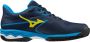 Mizuno Tennisschoen Wave Exceed Light 2 CC Heren Blauw Geel - Thumbnail 1