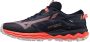 Mizuno Wave Daichi 7 Trailrunningschoenen Dames Night Sky Quicksilver Coral - Thumbnail 1