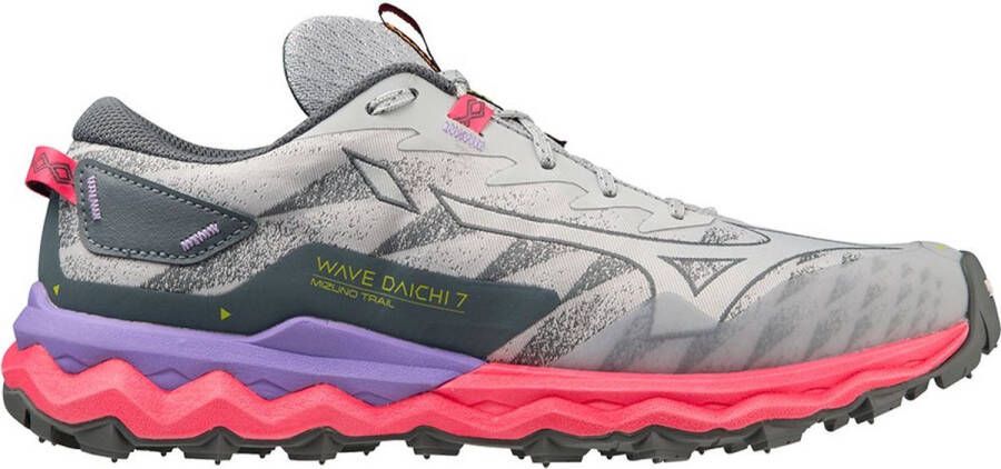 Mizuno Wave Daichi 7 J1GK227142 Vrouwen Grijs Hardloopschoenen