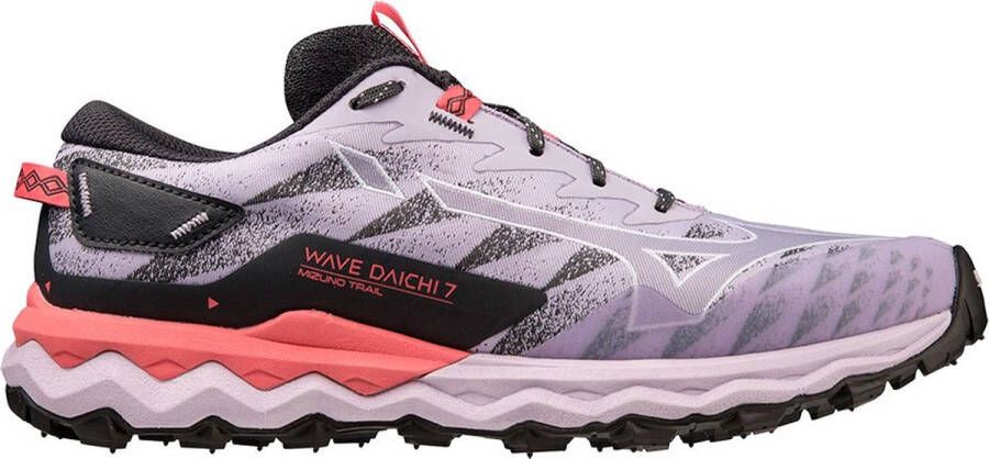 Mizuno Wave Daichi 7 Trailrunningschoenen Paars 1 2 Vrouw