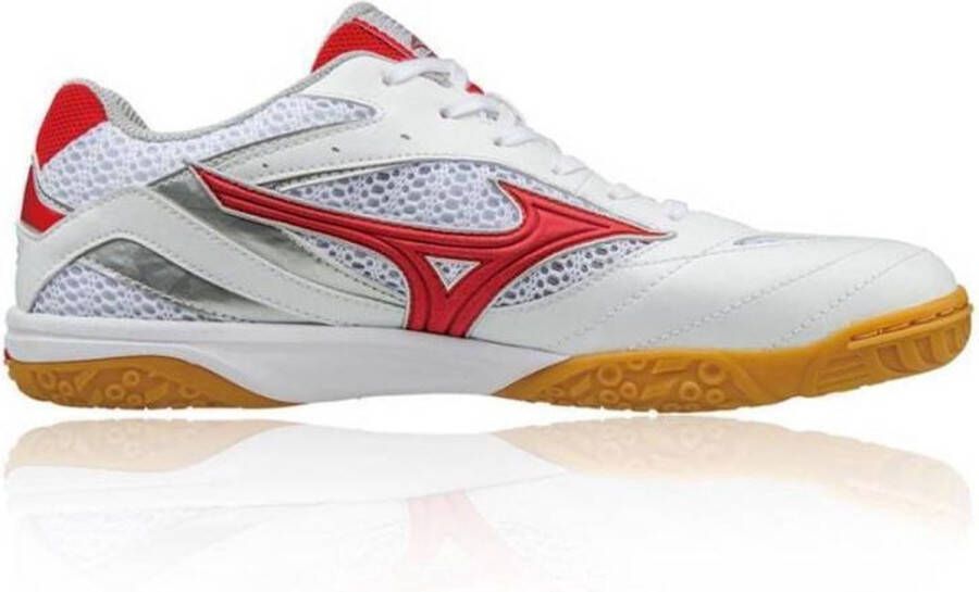 Mizuno Wave Drive 8 wit rood tafeltennisschoenen heren