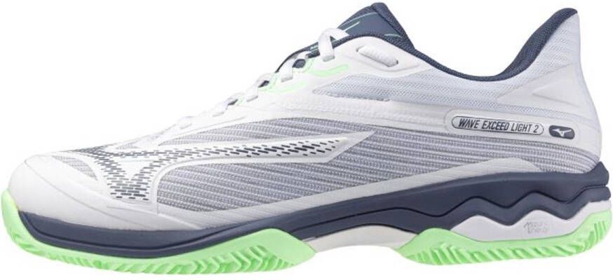Mizuno Wave Exceed Light 2 Cc Clay Court Schoenen Wit Man