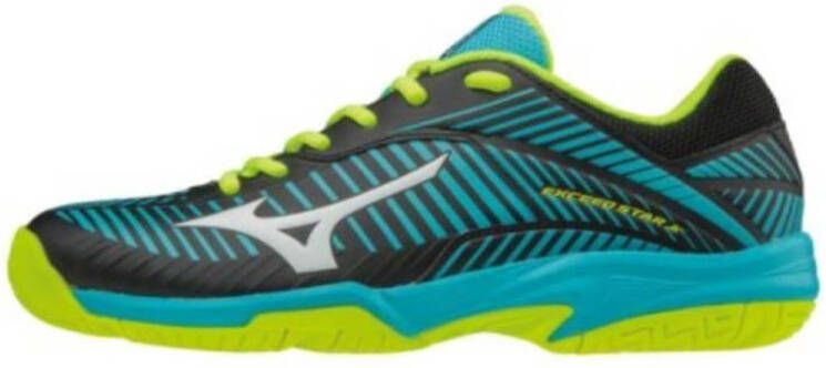 Mizuno Wave Exceed Star Jr 2 CC blauw zwart tennisschoenen kids