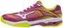 Mizuno Wave Exceed Tour 3CC paars geel tennisschoenen dames - Thumbnail 1