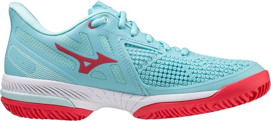 Mizuno Wave Exceed Tour Cc Wos Light Blue Women's Red