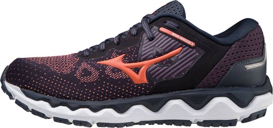 Mizuno Wave Horizon 5 Dames Sportschoenen Hardlopen Weg grijs paars