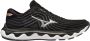 Mizuno Wave Horizon 6 Dames Sportschoenen Hardlopen Weg zwart wit - Thumbnail 5