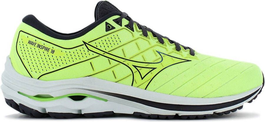 Mizuno Wave Inspire 18 Heren Hardloopschoenen Running Schoenen Geel J1G