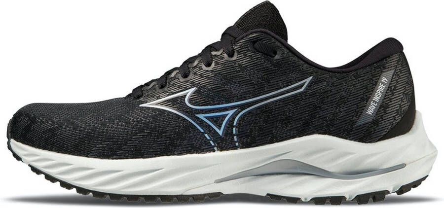 Mizuno _J1GD2344_WaveInspire19_Hardloopschoenen_Dames_Zwart