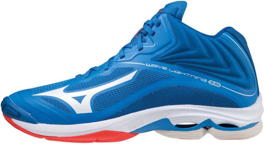 Mizuno Wave Lightning Z6 Mid Sportschoenen Volleybal Indoor blauw oranje