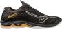 Mizuno Wave Lightning Z7 Volleybalschoenen Blackoyster Mpgold Irongat Kinderen - Thumbnail 1