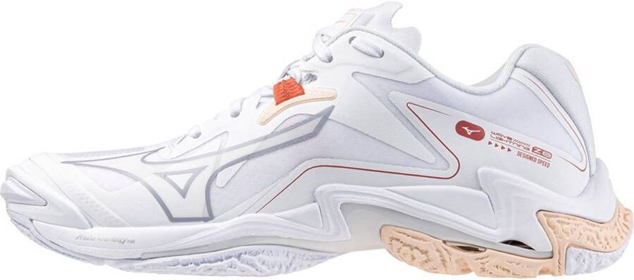 Mizuno Wave Lightning Z8 Indoor Sportschoenen Voor Dames Wit 1 2 Vrouw