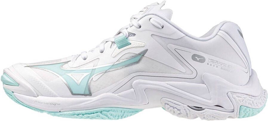 Mizuno Wave Lightning Z WOS zaalsportschoen wit lichtblauw - Foto 4