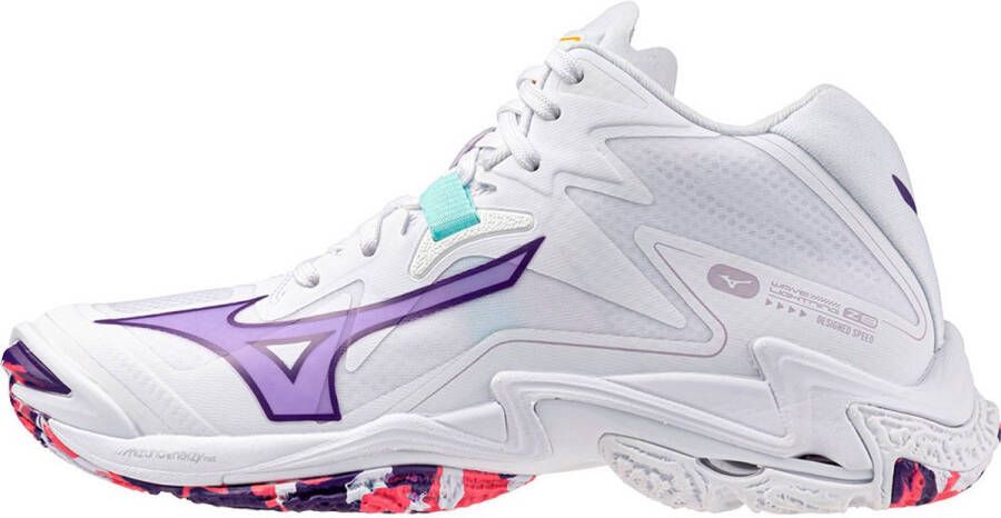 Mizuno Wave Lightning Z8 Mid Indoor Sportschoenen Voor Wit