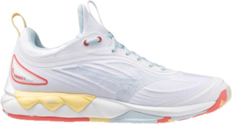 Mizuno Wave Lumino Indoor Sportschoenen Voor Dames Wit 1 2 Vrouw