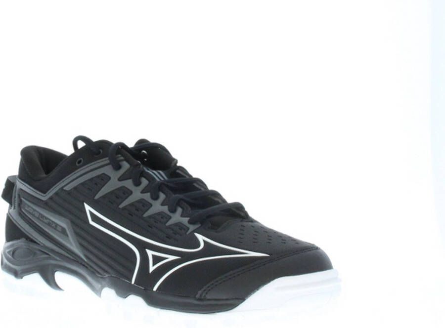 Mizuno Wave Lynx 2(U) White gridge patinagreen Hockey Hockeyschoenen Veld