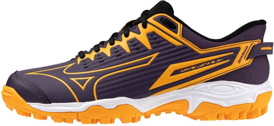 Mizuno WAVE LYNX 2 JR.(C) Hockeyschoenen Zwart Paars Kinderen