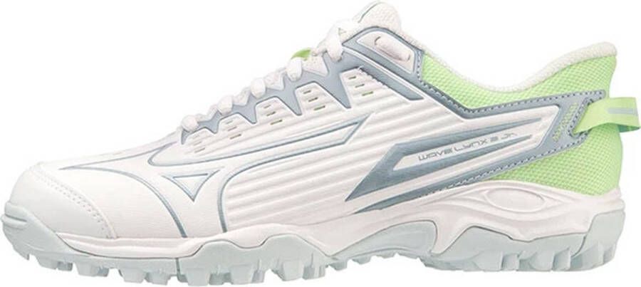 Mizuno Wave Lynx 2 Jr.(C) Whte gridge patinagreen Hockey Hockeyschoenen Veld