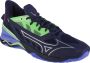 Mizuno Wave Mirage 5 X1GA235011 Mannen Zwart Handbalschoenen - Thumbnail 2