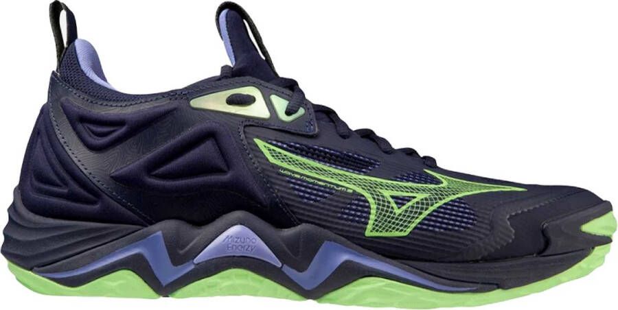 Mizuno Wave Momentum 3 indoorschoenen sr blauw dessin