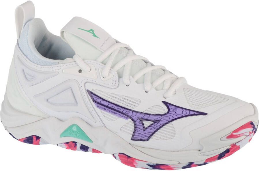 Mizuno Wave Momentum 3 Volleybalschoenen Voor Dames Wit 1 2 Man