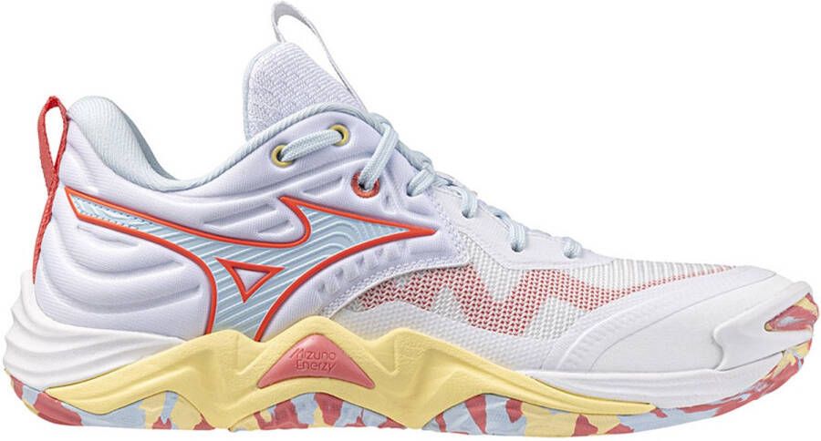 Mizuno Wave Momentum Elite Indoor Sportschoenen Voor Dames Wit Vrouw