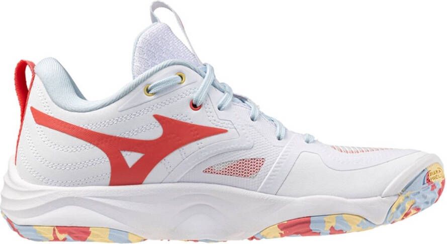 Mizuno Wave Momentum Elite Indoorschoenen Dames Wit