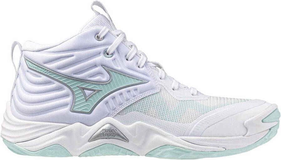 Mizuno Wave Momentum Elite Mid Indoor Sportschoenen Voor Dames Wit 1 2 Vrouw - Foto 2