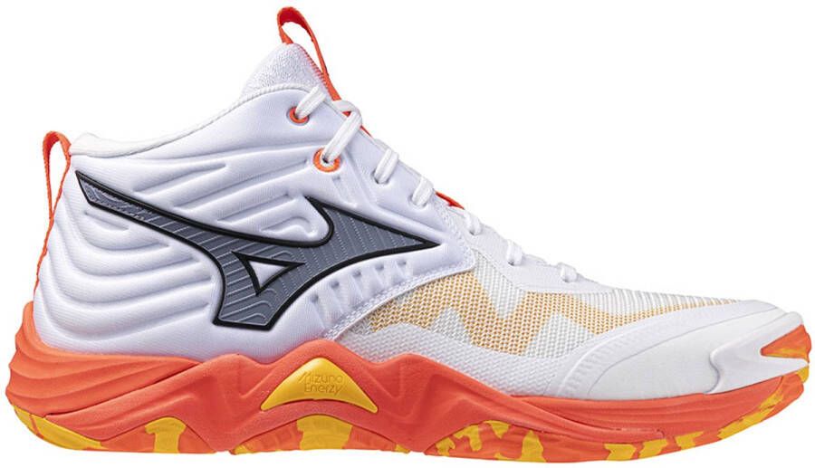Mizuno Wave Mo tum Elite Mid Indoor Sportschoenen Wit