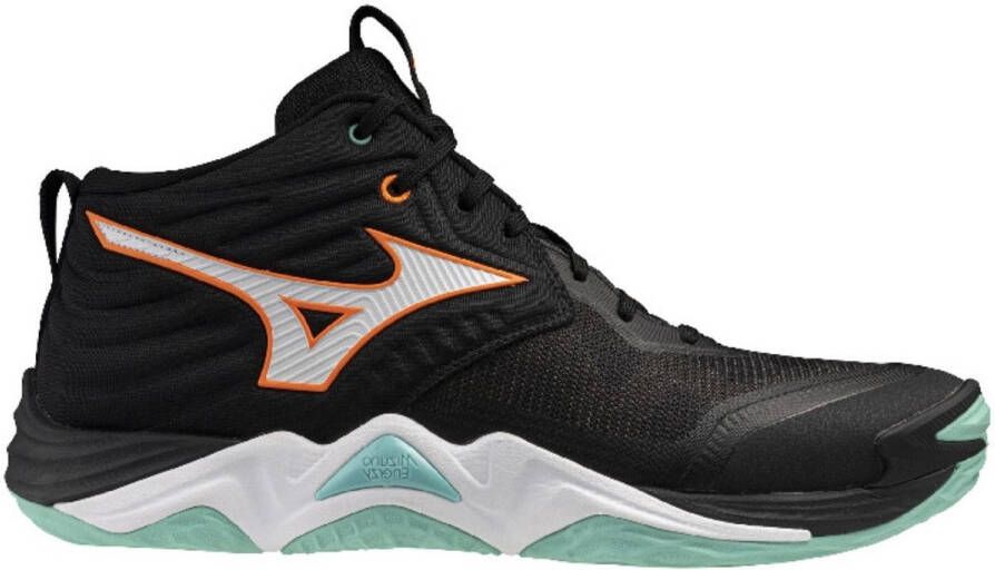 Mizuno Wave Momentum Elite Mid Indoorschoenen SR Zwart