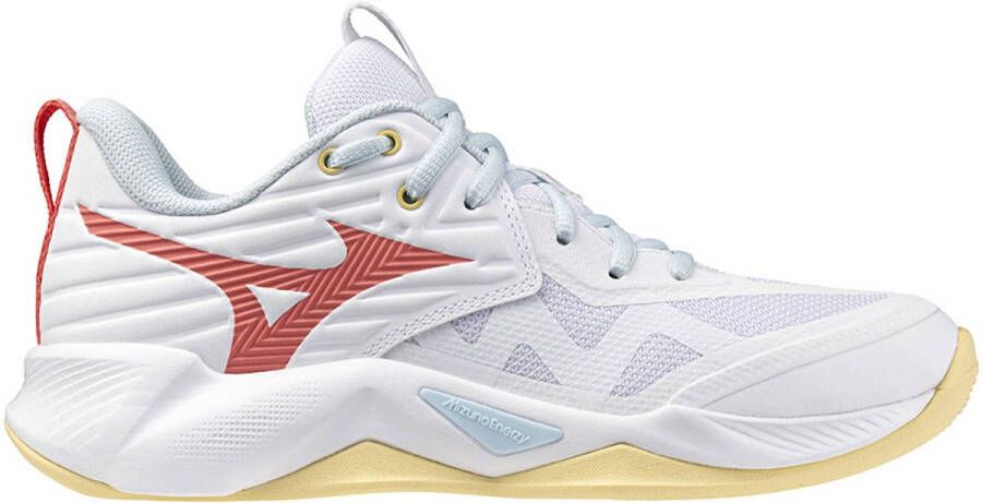 Mizuno Wave Momentum Pro Indoor Sportschoenen Voor Dames Wit 1 2 Vrouw