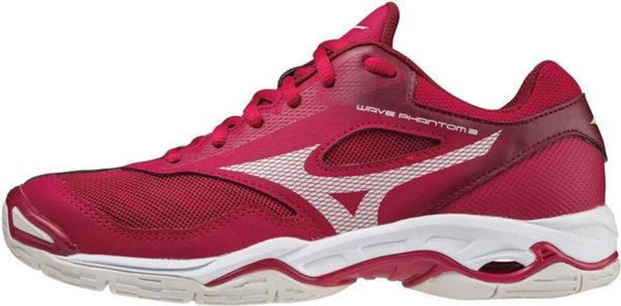 Mizuno Wave Phantom 2 Dames Sportschoenen rood wit
