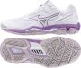 Mizuno wave phantom wos Volleybalschoenen dames wit combi - Thumbnail 1