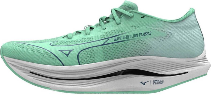 Mizuno Wave Rebellion Flash 2 Hardloopschoenen Groen Man