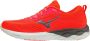 Mizuno Wave Revolt 2 Hardloopschoenen Fiery Coral 2 Metallic Gray Quite Shade Dames - Thumbnail 1