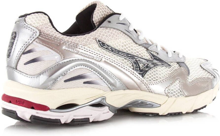 MIZUNO Lage Sneakers Wave Rider 10 Premium Maat: 43 Materiaal: Mesh Kleur: Zilver