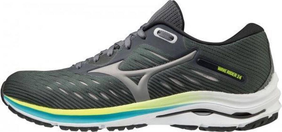 Mizuno Wave Rider 24 Dames Sportschoenen Hardlopen Weg zwart groen