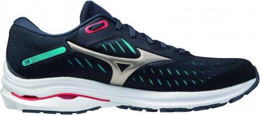 Mizuno Hardloopschoenen voor heren Wave Rider 24 blauw rood