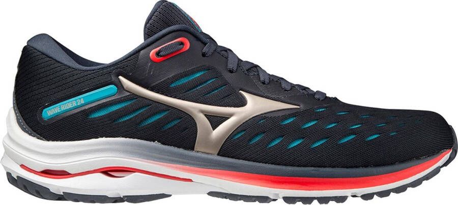 Mizuno Hardloopschoenen voor heren Wave Rider 24 blauw rood