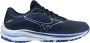 Mizuno Wave Rider 25 Dames Sportschoenen Hardlopen Weg grijs paars - Thumbnail 1